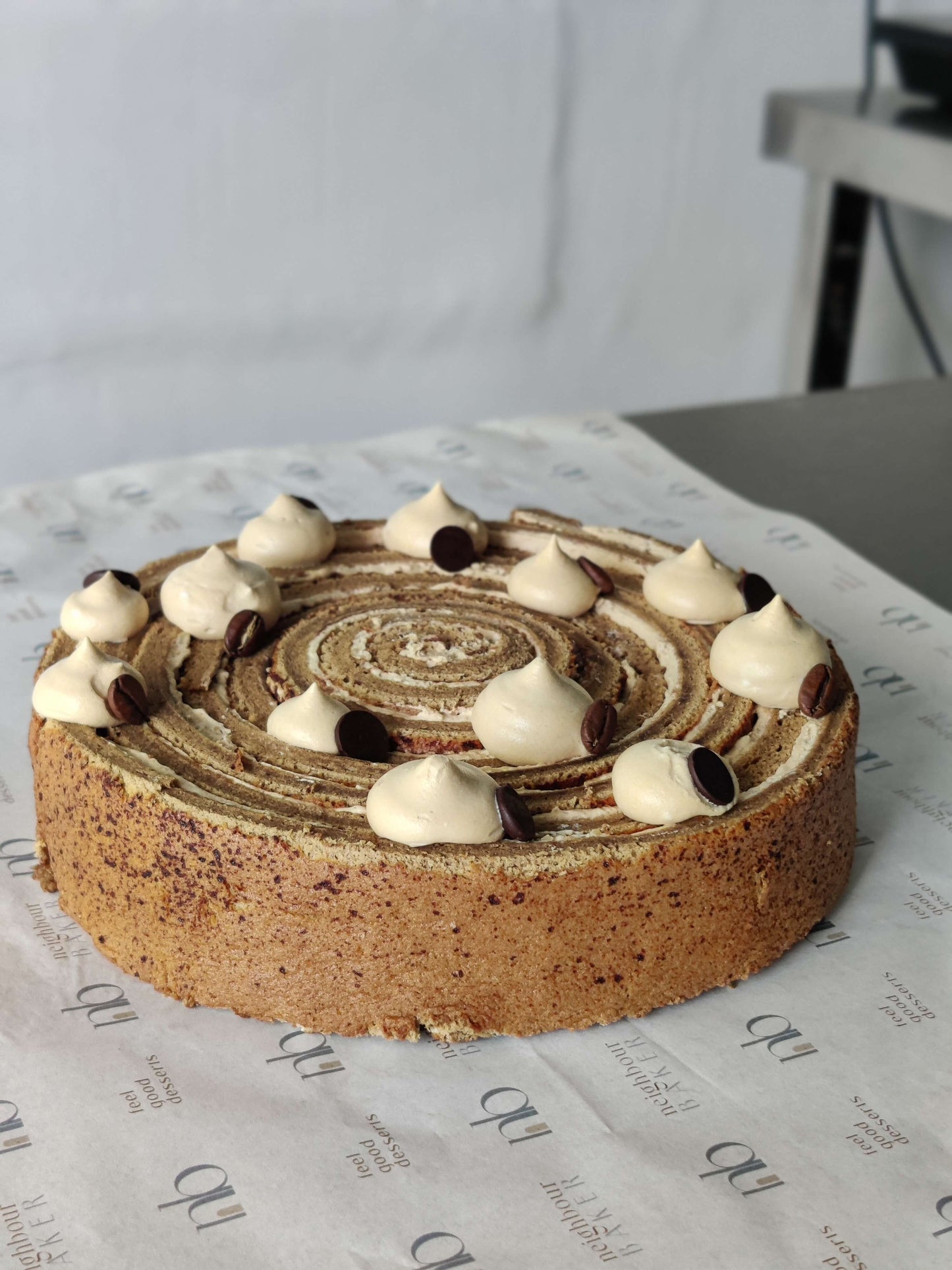 Tiramisu Swiss Roll Spiral