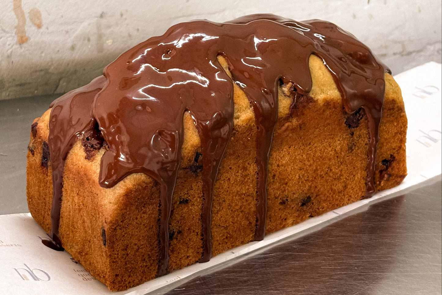 vegan gluten free banana chocolate tea cake. refined sugar free optional